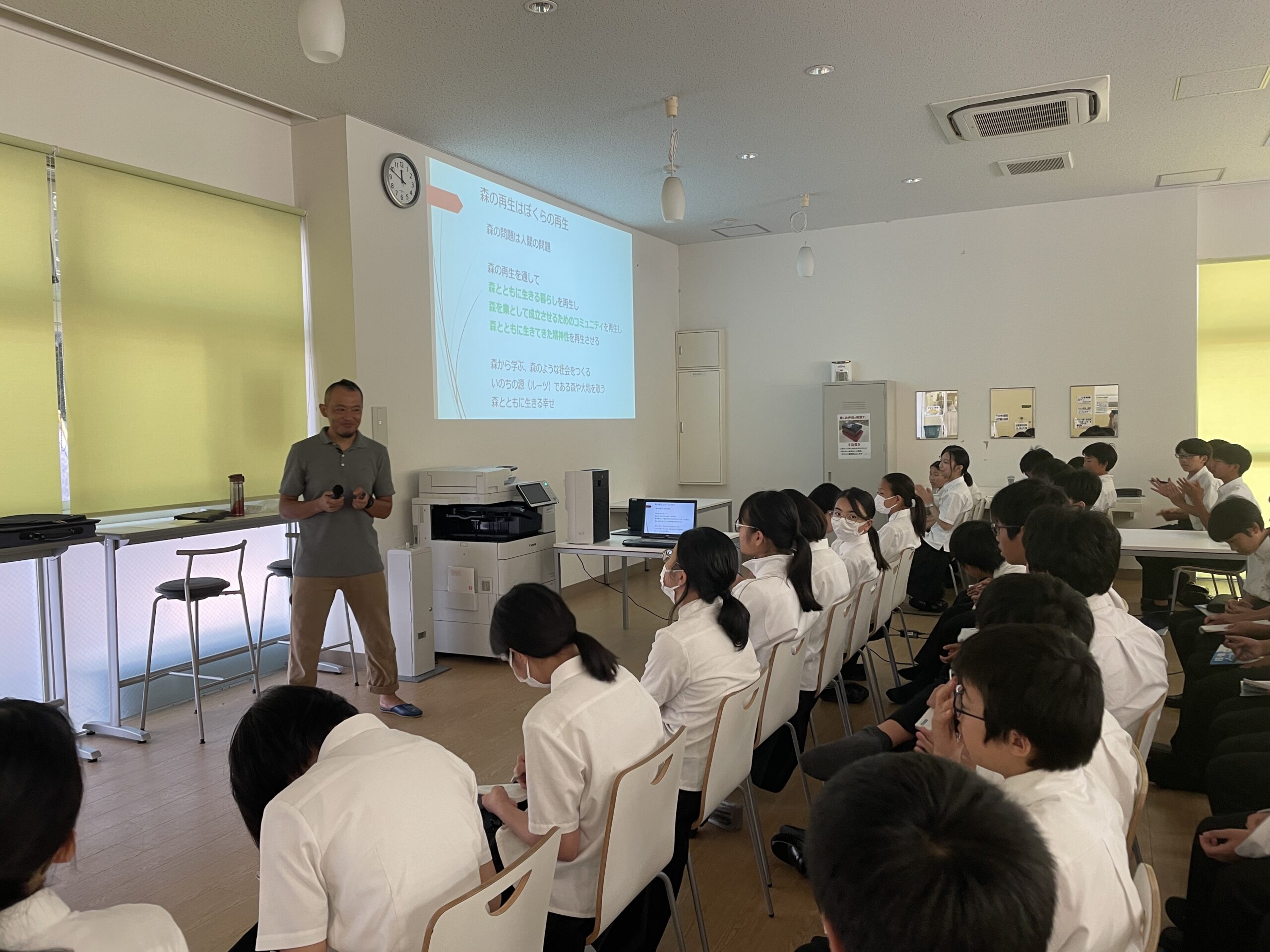 中学1年生 技術出前授業
