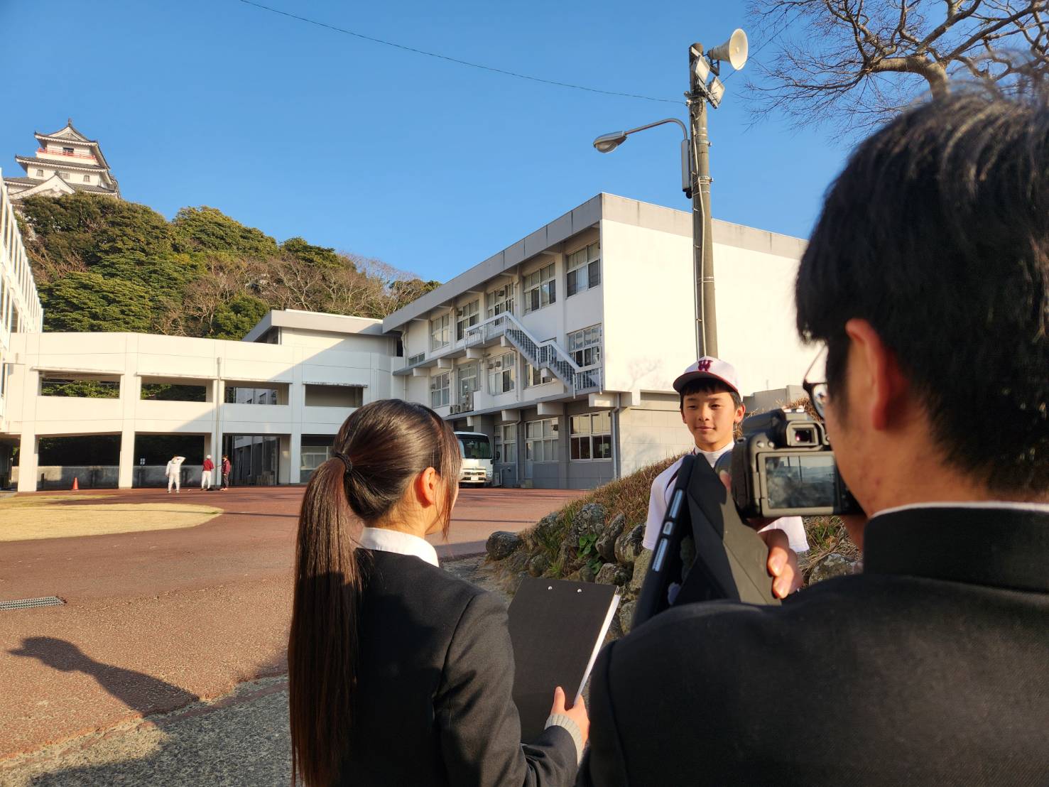 広報サークルが次年度の学校紹介を鋭意製作中
