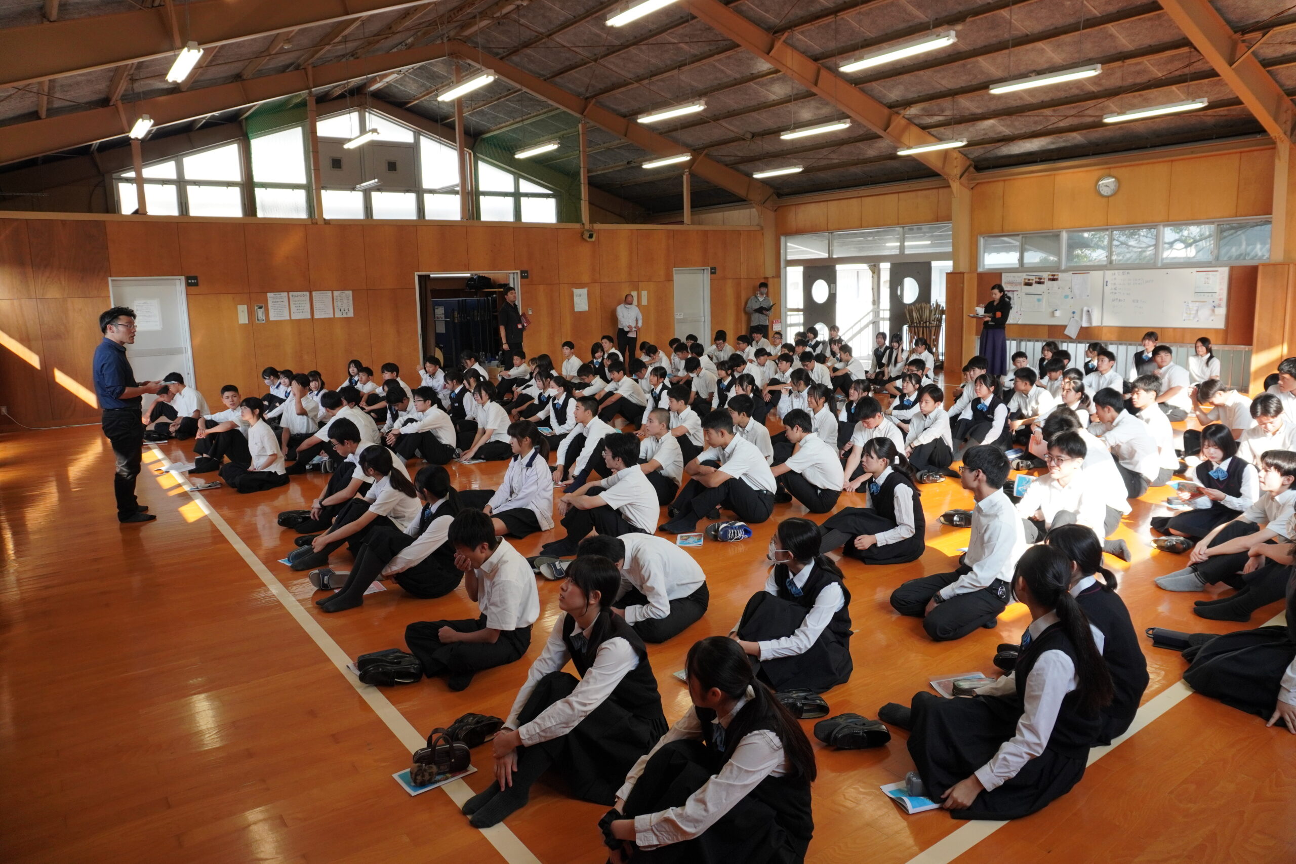 中3修学旅行・高1東京研修の結団式が行われました